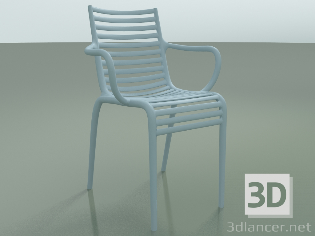 modèle 3D Chaise avec accoudoirs PIP-e (055) - preview