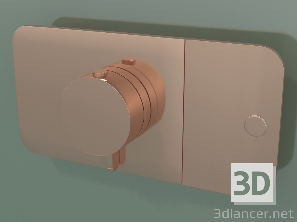 modello 3D Rubinetto doccia, 1 uscita (45711300) - anteprima