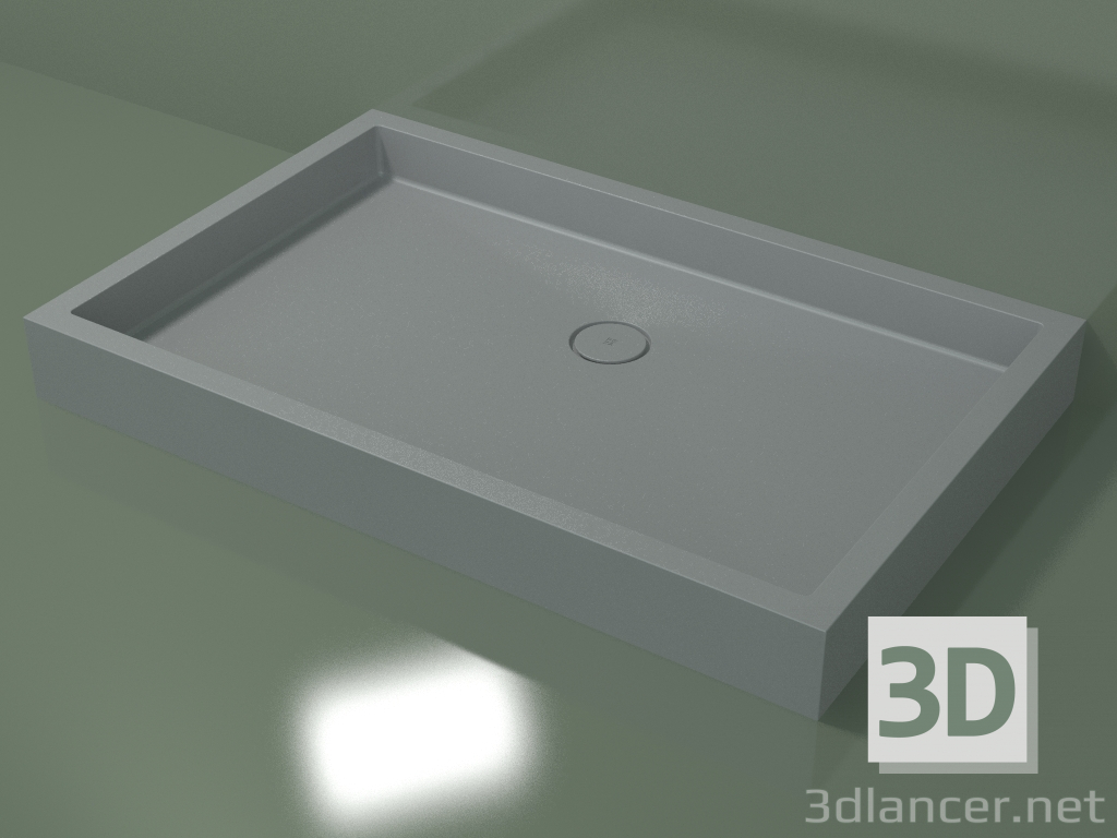 3D modeli Duş teknesi Alto (30UA0132, Gümüş Gri C35, 140x90 cm) - önizleme