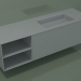 modèle 3D Lavabo avec tiroir et compartiment (06UC934D2, Silver Grey C35, L 168, P 50, H 48 cm) - preview