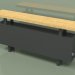 3d модель Конвектор - Aura Bench (280х1000х146, RAL 9005) – превью