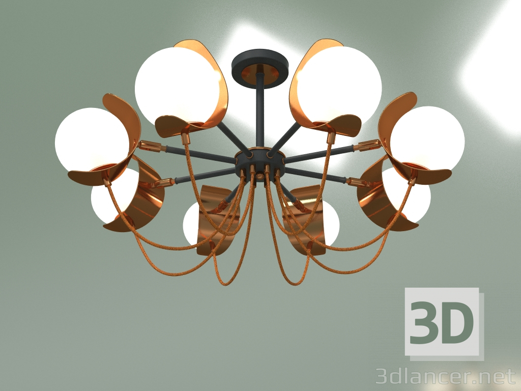 3d model Ceiling chandelier Amato 70110-8 (black) - preview