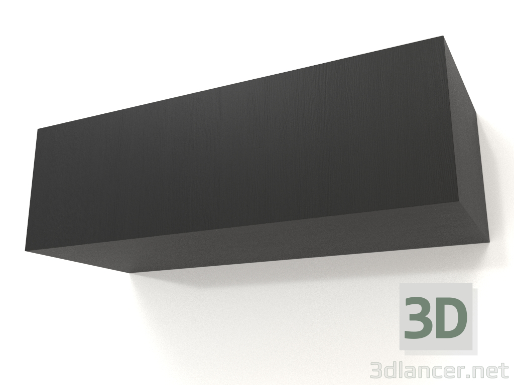 3D Modell Hängeregal ST 06 (1 Tür, 800x315x250, Holz schwarz) - Vorschau