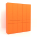 3d model Armario MW 03 pintura (2500x580x2800, naranja brillante luminoso) - vista previa