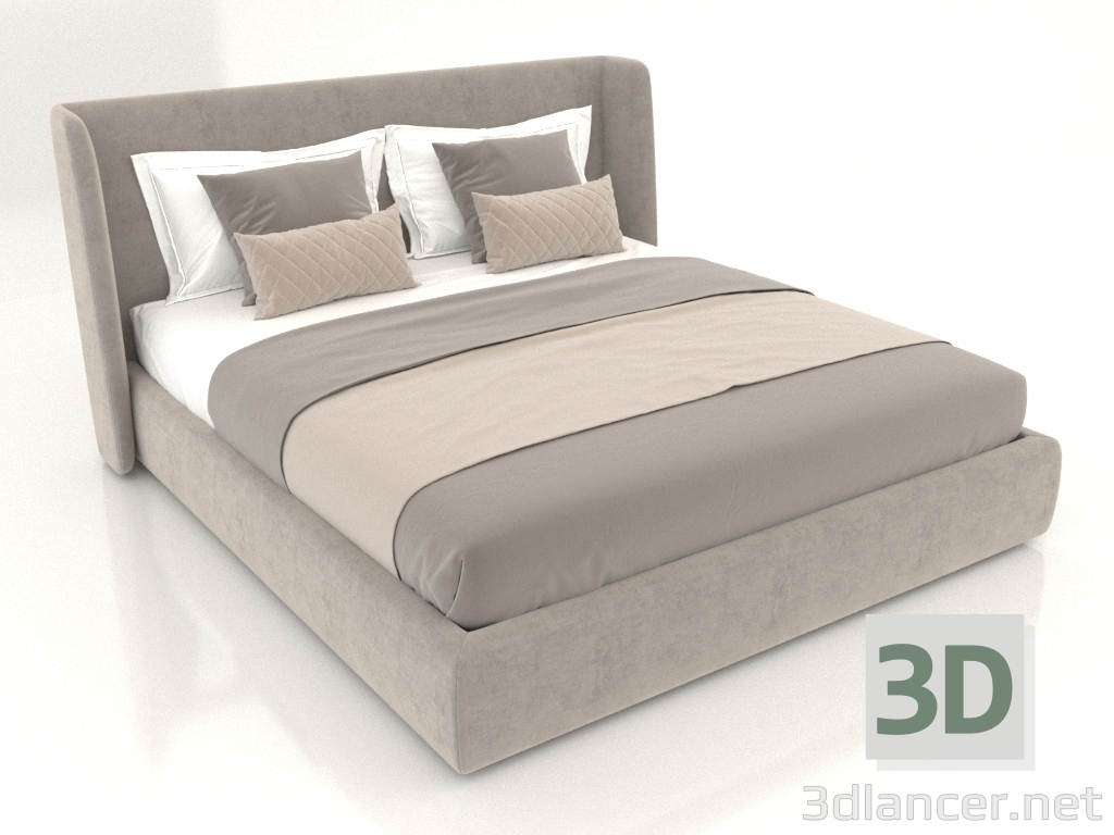 3d model Porto 1800 double bed - preview