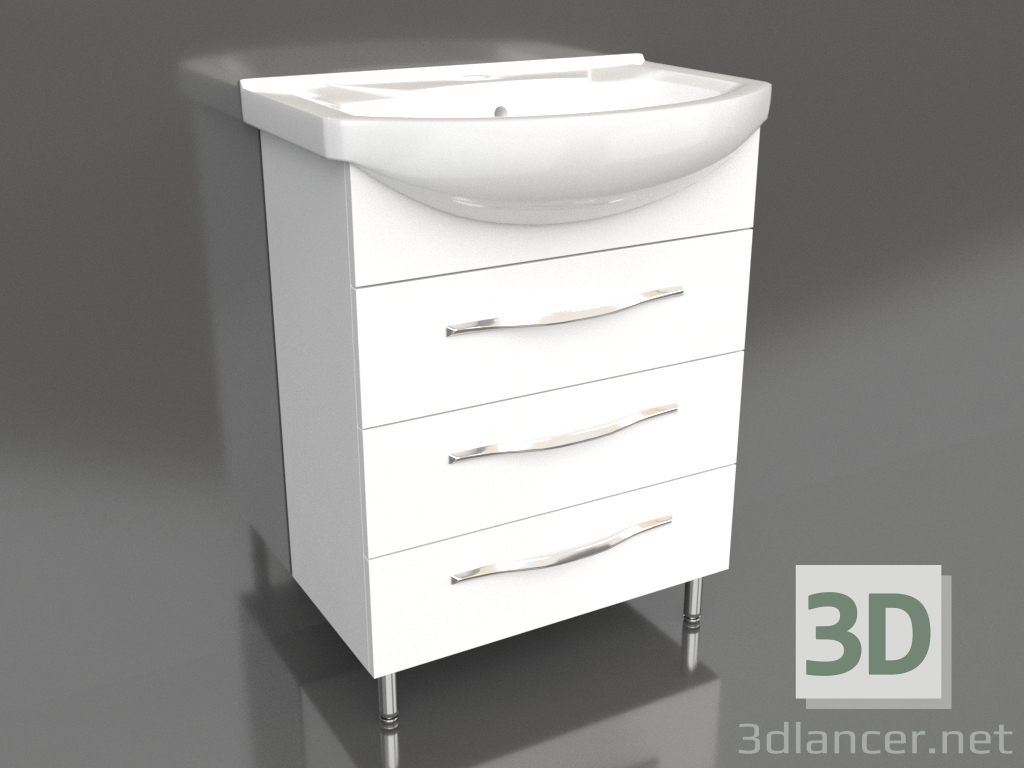 3d model Mueble de suelo 65 cm (Agr.01.06-3) - vista previa