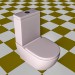 modèle 3D Modèle de la toilette dans la forme moderne - preview