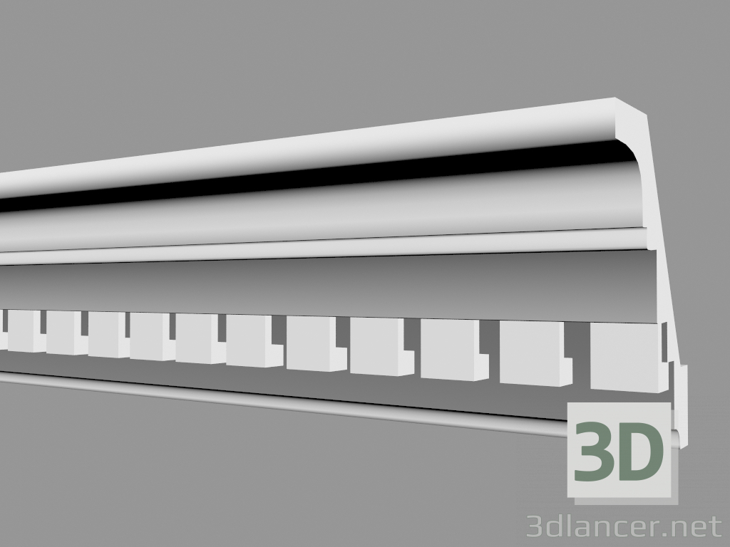 modèle 3D Corniche C1002 - preview