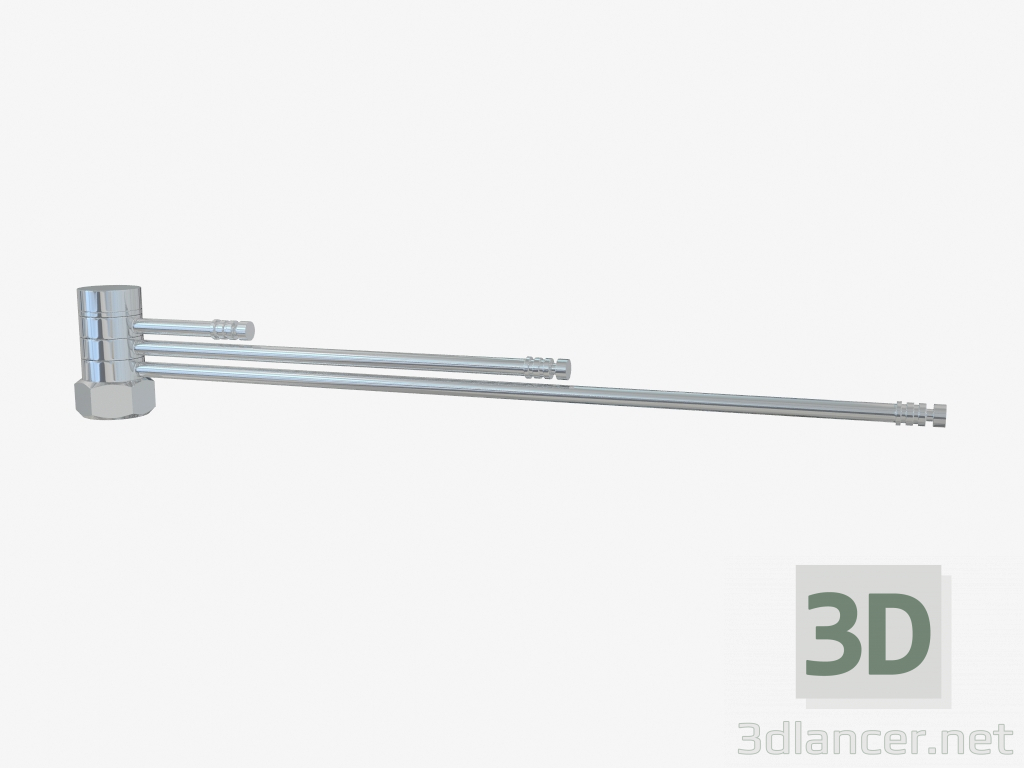3d model Hanger VEER-KV (on the water heated towel rail) - preview