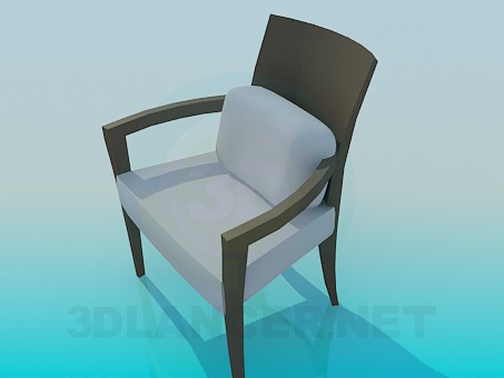 modelo 3D Silla con almohada cómoda - escuchar modelo 3D Silla con almohada cómoda - escuchar
