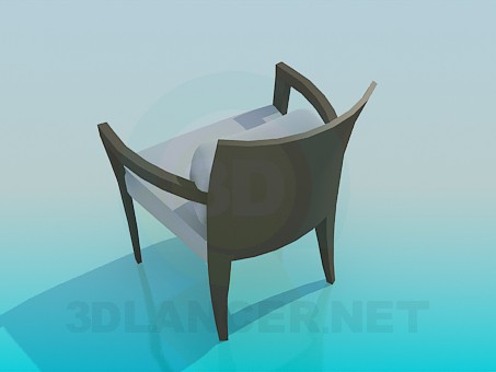 modelo 3D Silla con almohada cómoda - escuchar modelo 3D Silla con almohada cómoda - escuchar