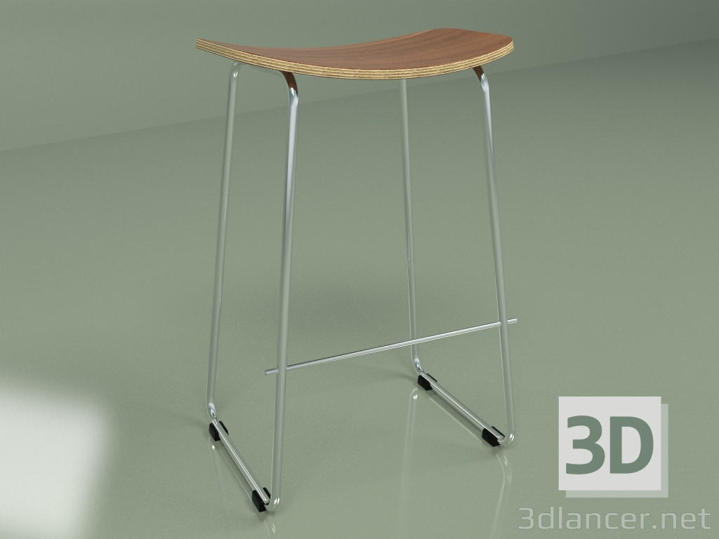 modello 3D Sedia semi-bar Saddle - anteprima