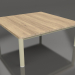 3d model Coffee table 94×94 (Gold, Iroko wood) - preview