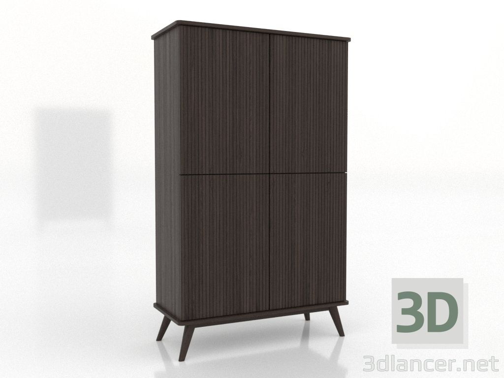 3D modeli Dolap 5 1000x450x1650 mm (dişbudak ceviz) - önizleme 3D modeli Dolap 5 1000x450x1650 mm (dişbudak ceviz) - önizleme