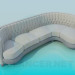 3d model Corner sofa - preview