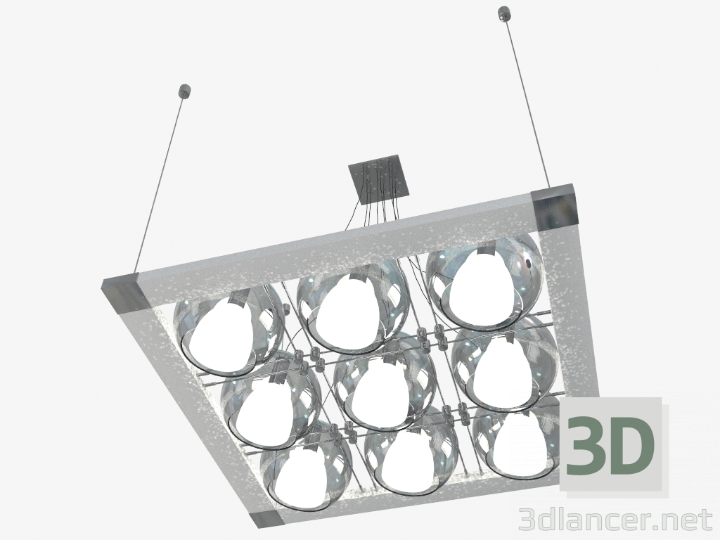 modello 3D Lampadario pendente Palla (803191) - anteprima