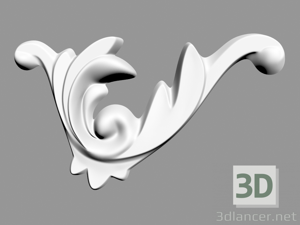 3D Modell Wanddekoration (F52) - Vorschau