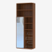 3d model Furniture wall element with open shelves and mirror - preview
