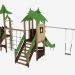 3d model Children's play complex (S1202) - preview