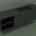 modèle 3D Lavabo avec tiroir et compartiment (06UC934D2, Deep Nocturne C38, L 168, P 50, H 48 cm) - preview