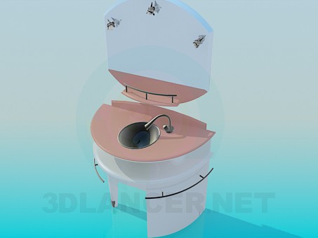 3d модель Мойдодыр с зеркалом – превью 3d модель Мойдодыр с зеркалом – превью