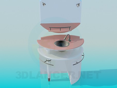 3d модель Мойдодыр с зеркалом – превью 3d модель Мойдодыр с зеркалом – превью
