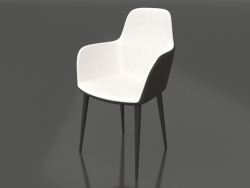 Chair Rosamund (white - dark grey)