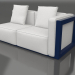 3d model Sofa module, section 1 right (Night blue) - preview