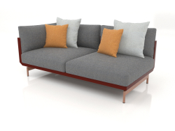 Sofa module, section 1 left (Wine red)