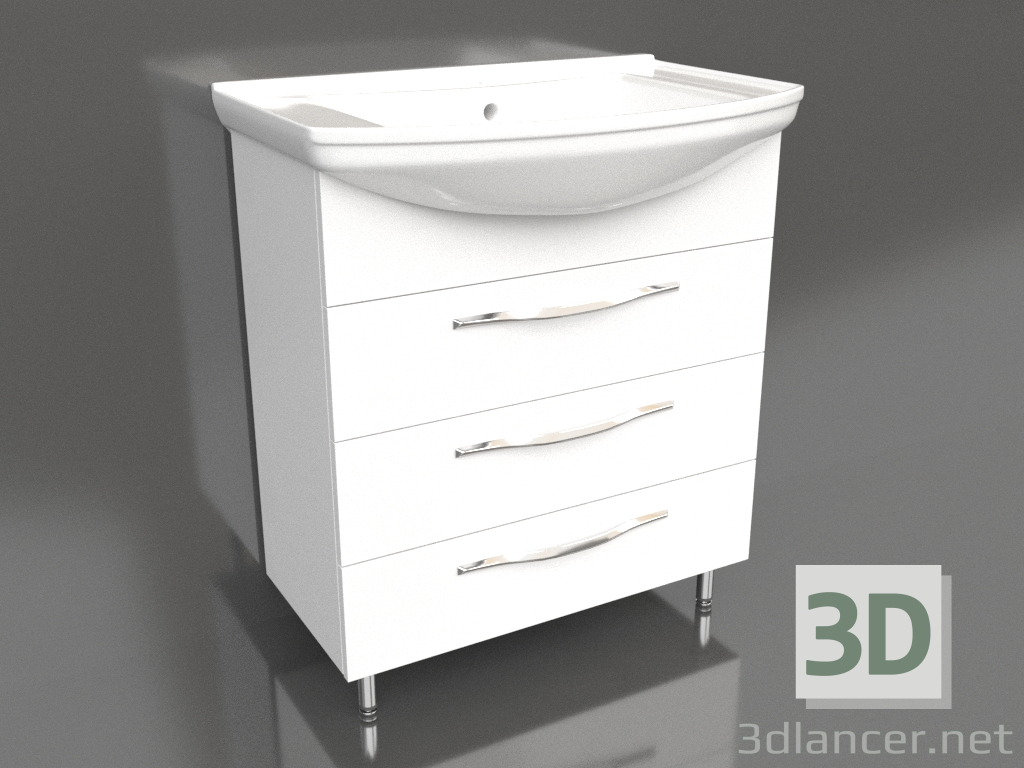 3d model Floor cabinet 75 cm (Agr.01.07-3) - preview