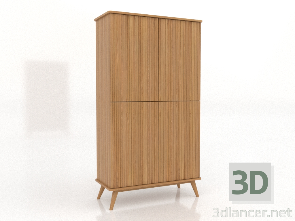 modello 3D Mobile 5 1000x450x1800 mm (rovere naturale) - anteprima modello 3D Mobile 5 1000x450x1800 mm (rovere naturale) - anteprima