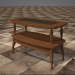 3d coffee table wood glass model buy - render