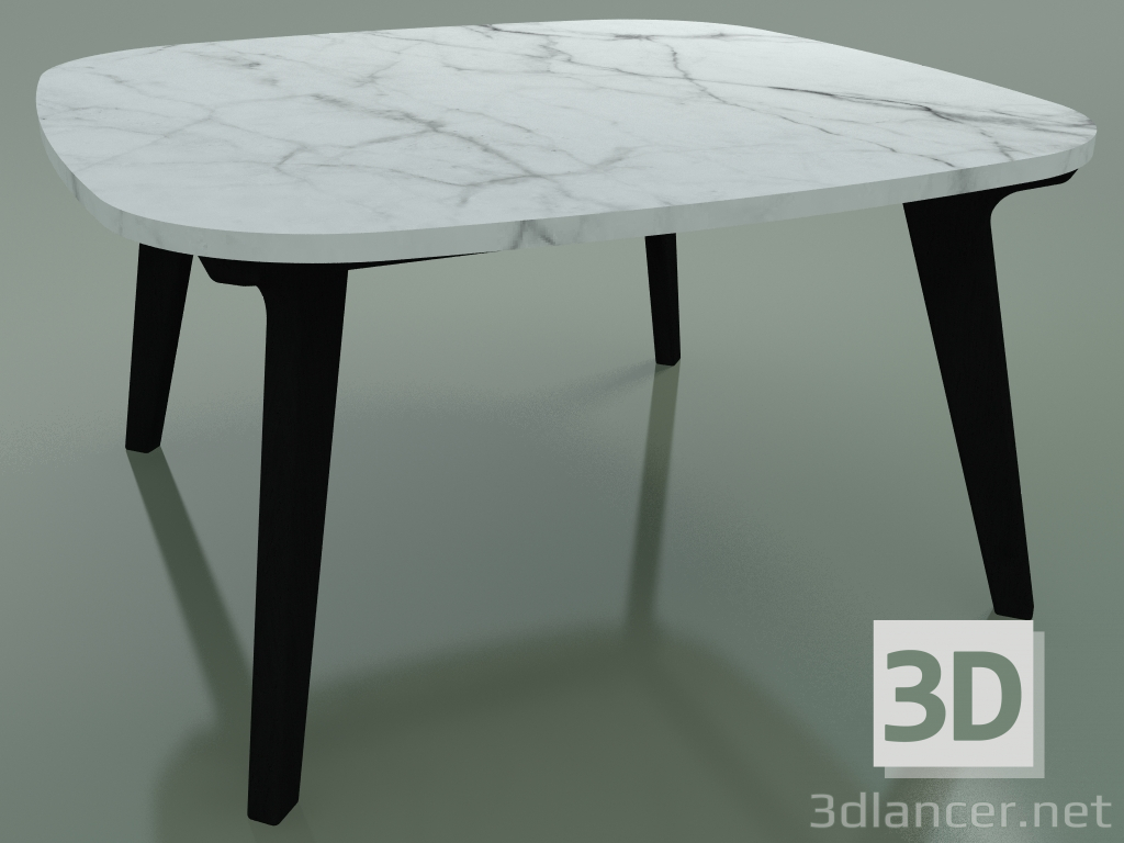 Modelo 3d Mesa de jantar (231, Mármore, Preto) - preview