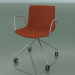 3D Modell Stuhl 0317 (4 Rollen, mit Armlehnen, LU1, mit abnehmbarer Lederausstattung, Bezug 2) - Vorschau