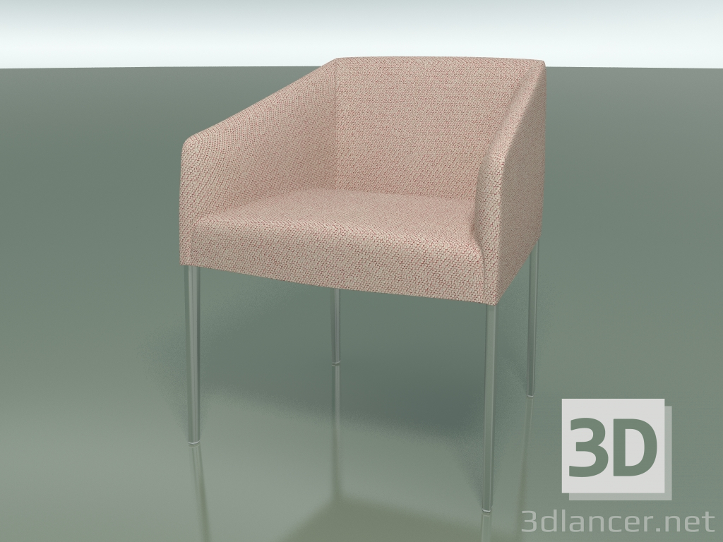 modello 3D Poltrona 2703 (con rivestimento in tessuto, LU1) - anteprima