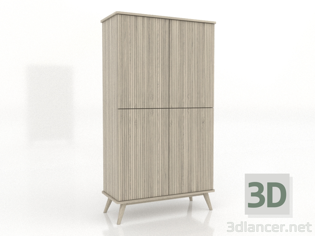 3D modeli Dolap 5 1000x450x1800 mm (açık meşe) - önizleme 3D modeli Dolap 5 1000x450x1800 mm (açık meşe) - önizleme