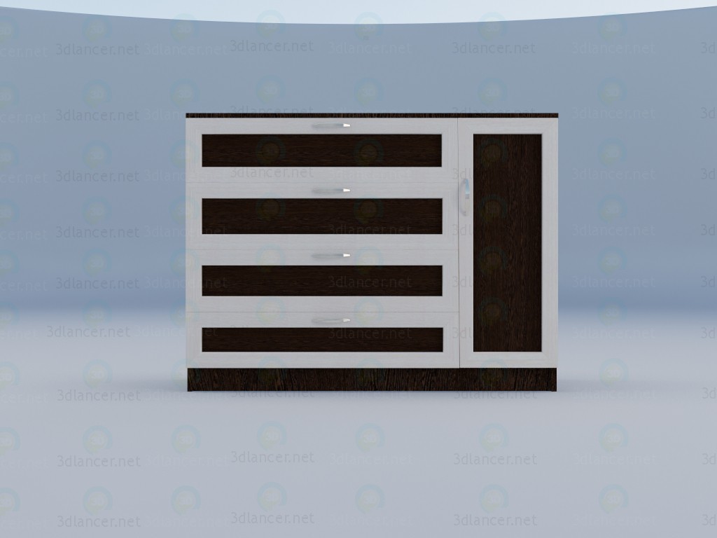 modelo 3D Cajonera - escuchar modelo 3D Cajonera - escuchar