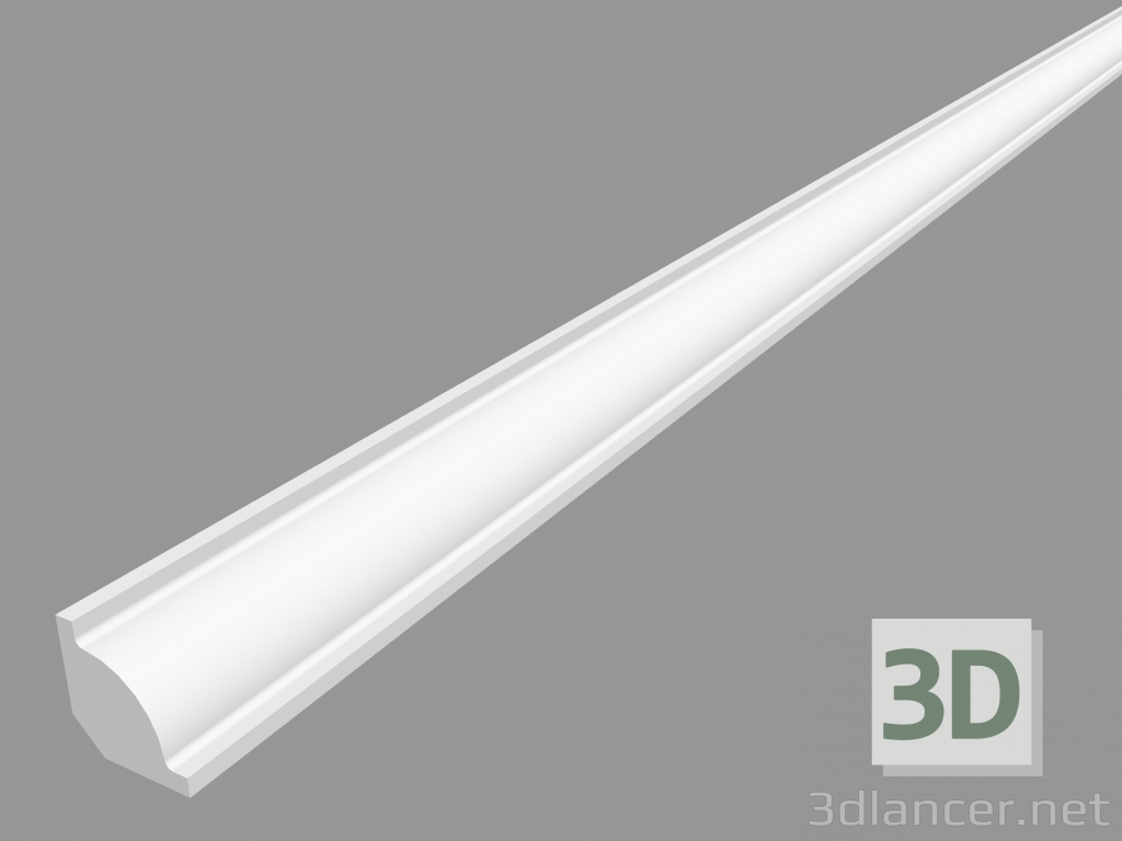 modèle 3D Plinthe CX132 (200 x 2 x 2 cm) - preview