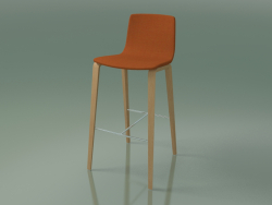 Bar chair 5904 (4 wooden legs, upholstered, oak)