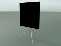 Стол квадратный 5707, 5724 (H 74 - 69x69 cm, cложенный, Black, LU1)