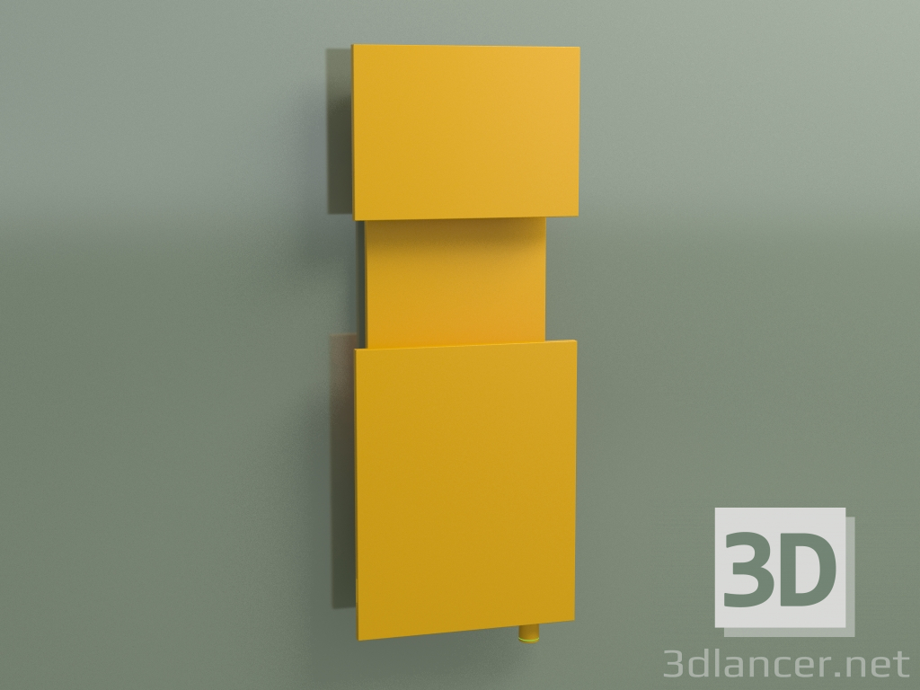 modèle 3D Radiateur M'ama (1400х550, jaune melon - RAL 1028) - preview