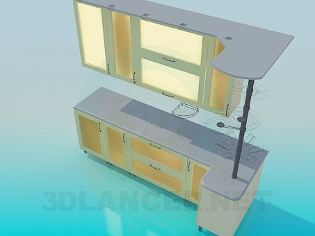 modelo 3D Muebles para cocina - escuchar modelo 3D Muebles para cocina - escuchar
