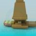 3D Modell Kamin mit Brennholz - Vorschau