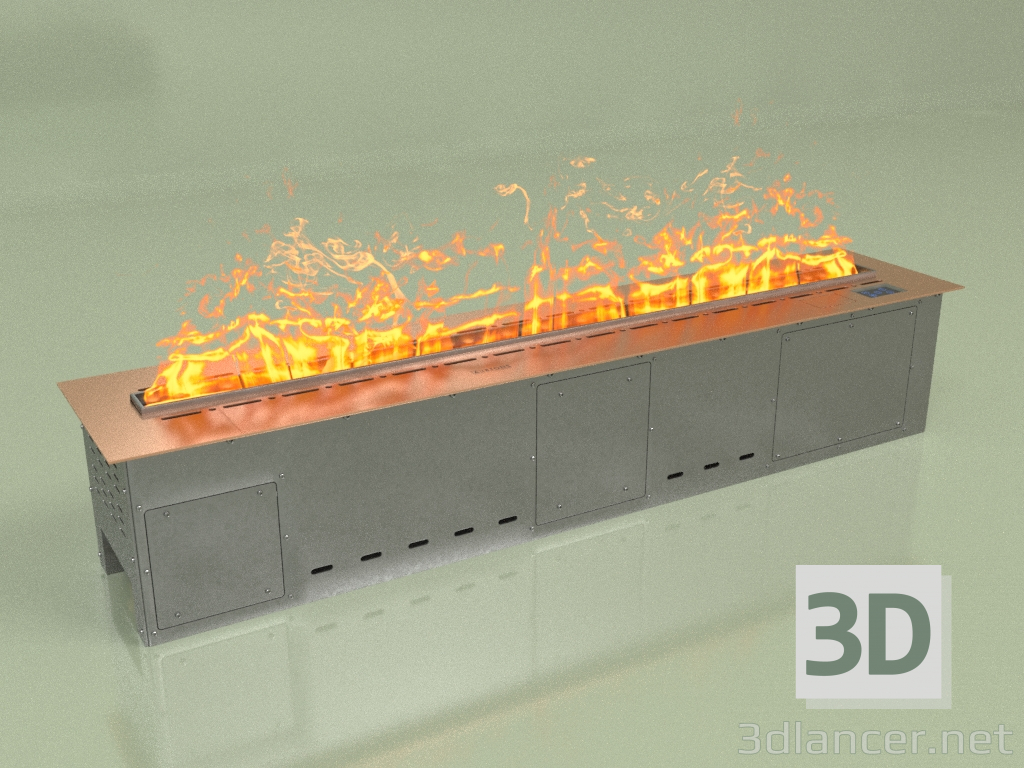 3D modeli Buharlı şömine Vepo 1200 (gül altın saten) - önizleme