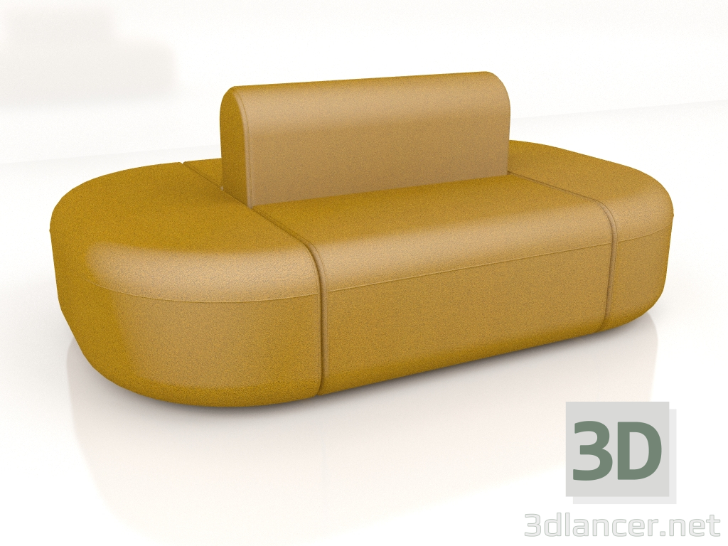 3 डी मॉडल सोफा आर्टिको डबल सोफा AT13 (1940x1280) - पूर्वावलोकन
