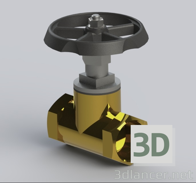 3D modeli valf tertibatı - önizleme