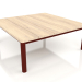 3 डी मॉडल कॉफ़ी टेबल 94×94 (वाइन रेड, इरोको वुड) - पूर्वावलोकन