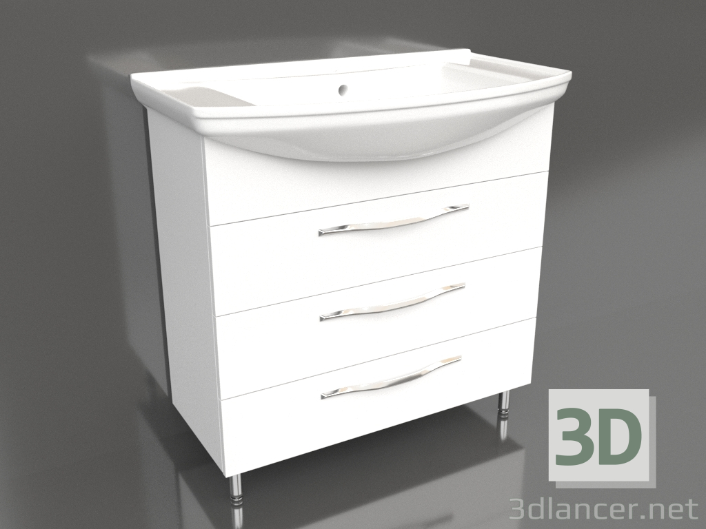 3d model Floor cabinet 85 cm (Agr.01.08-3) - preview