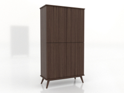 Cabinet 5 1000x450x1800 mm (dark walnut)