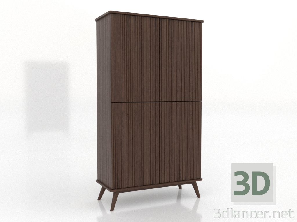 3d модель Шафа 5 1000х450х1800 мм (темний горіх) – превью 3d модель Шафа 5 1000х450х1800 мм (темний горіх) – превью